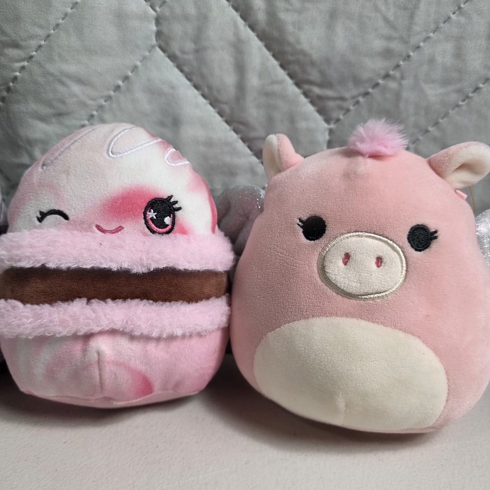 Squishmallows Plush Toy Collection - Gray, Pink, and White - Picture 3 of 6